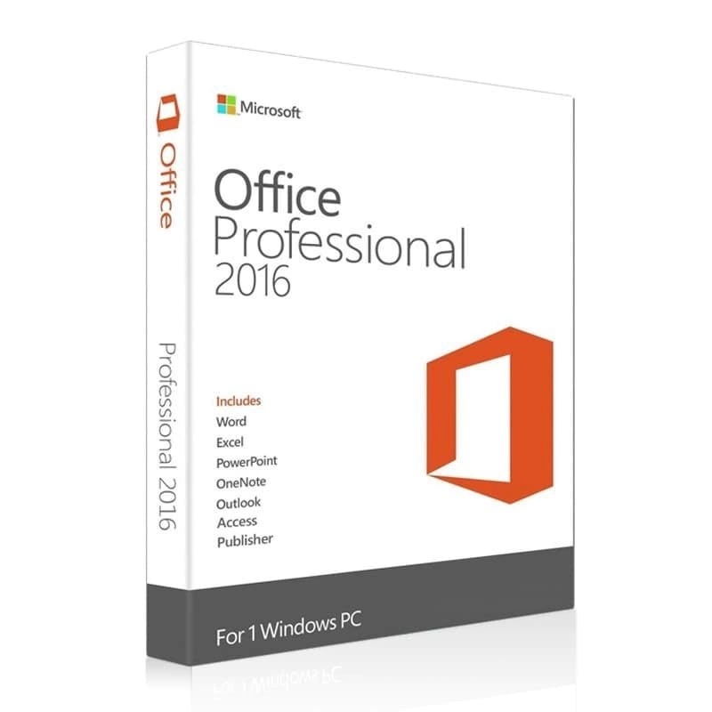 Microsoft Office 2016 Professional Plus - 32 / 64 Bits