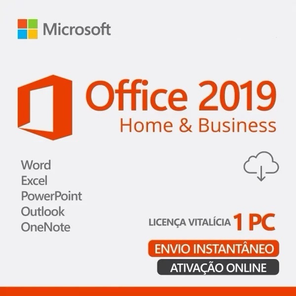 Microsoft Office 2019 - Chave de ativação oficial 25 dígitos
